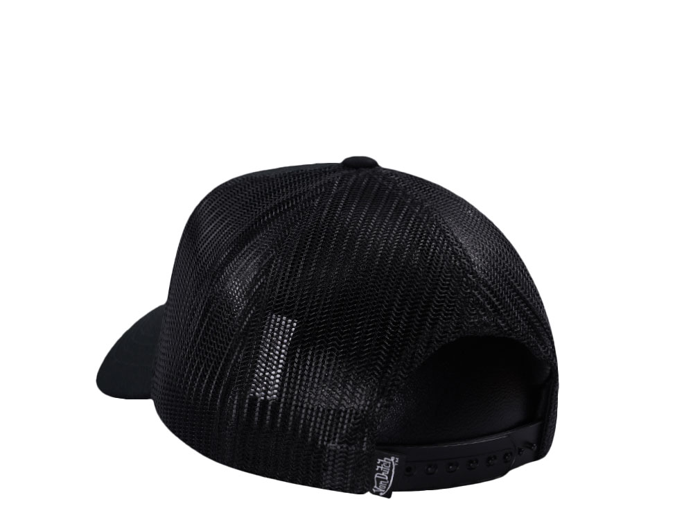Von Dutch Oval Patch Black Trucker Snapback Hat