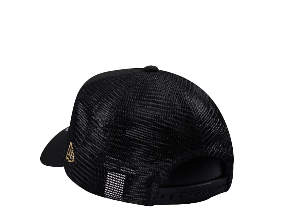 New Era Vegas Golden Knights Black Prime Edition 9Forty A Frame Trucker Snapback Hat