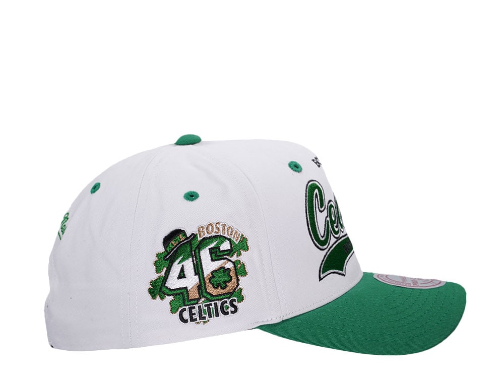 Mitchell & Ness Boston Celtics 46th Anniversary Pro Crown Fit Snapback Hat