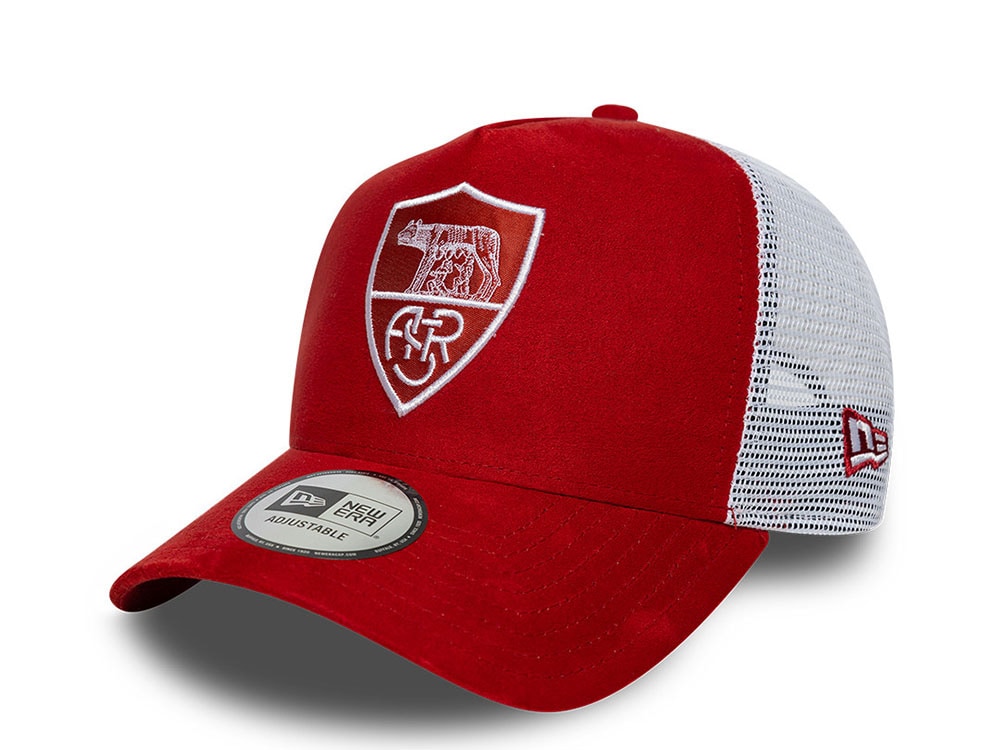 New Era Asroma Faux Suede Maroon Edition 9Forty A Frame Trucker Snapback Hat
