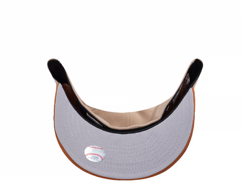 New Era New York Yankees Subway Series Pumpkin Spice Edition Pre Curved 59Fifty Fitted Hat