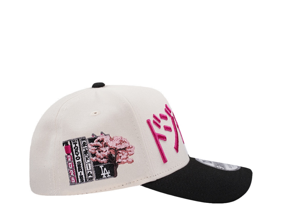 New Era Los Angeles Dodgers Tokyo Series 2025 Light Cream Two Tone Edition 9Forty A Frame Snapback Hat