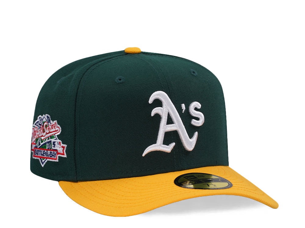 New Era Oakland Athletics World Series 1989 Green Two Tone Edition 59Fifty Pre Curved Fitted Hat