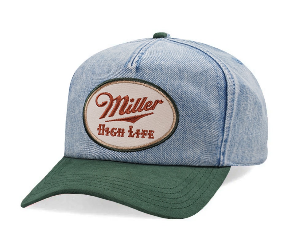 American Needle Millers High Life Fulton Denim Edition Snapback Hat