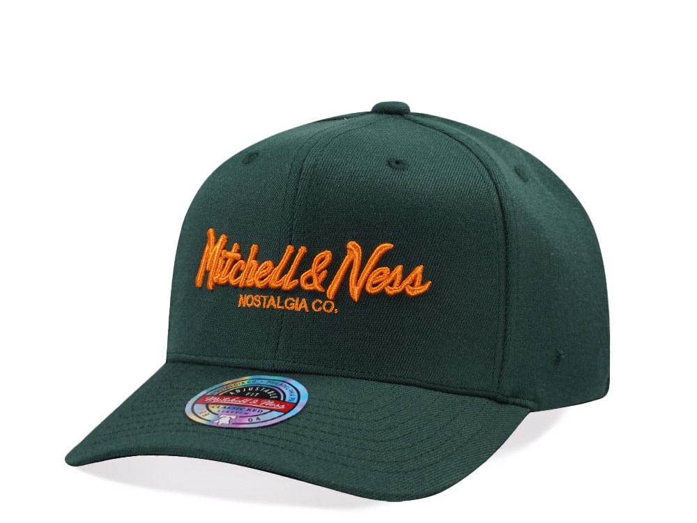 Mitchell & Ness Red Pinscript Classic Red Stretch Snapback Hat