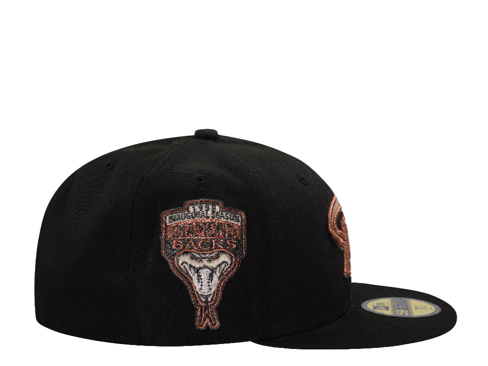 New Era Arizona Diamondbacks Inaugural Season 1998 Black Prime Edition 59Fifty Fitted Hat