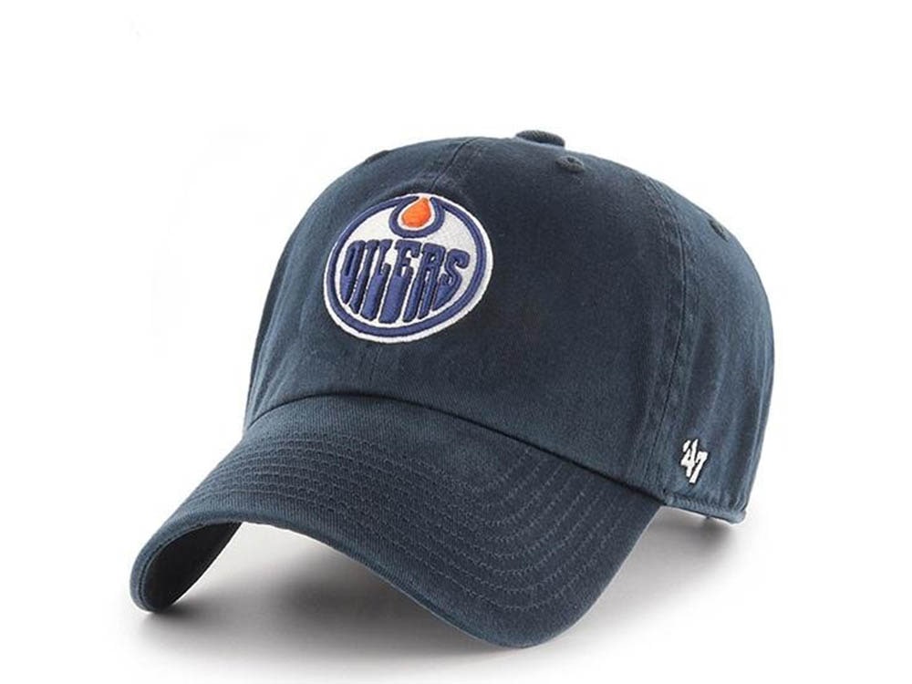 47brand Edmonton Oilers Clean up Strapback Hat