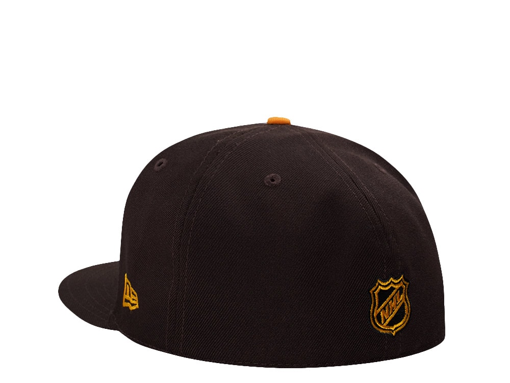 New Era Boston Bruins 50th Anniversary Burnt Wood Prime Edition 59Fifty Fitted Hat