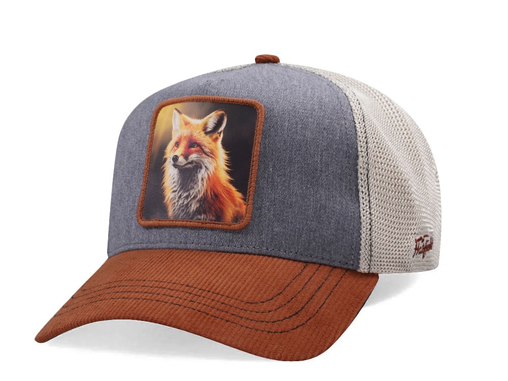 Hatfield Foxy Boy Gray Brown Trucker Snapback Hat