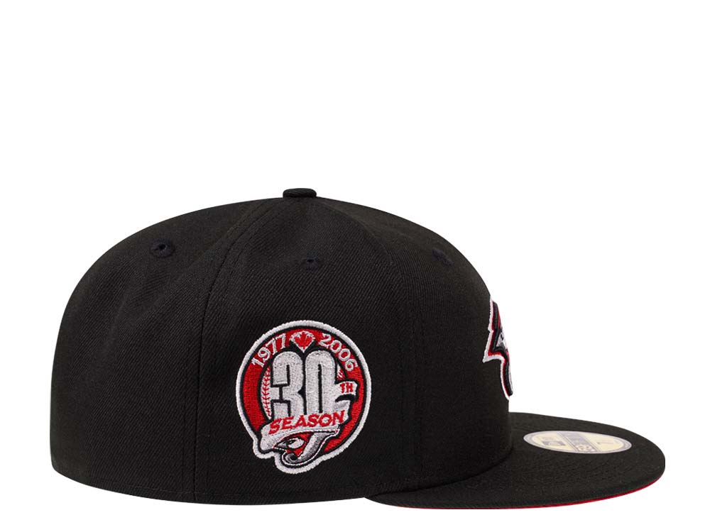 New Era Toronto Blue Jays 30th Season Black and Red Edition 59Fifty Fitted Hat