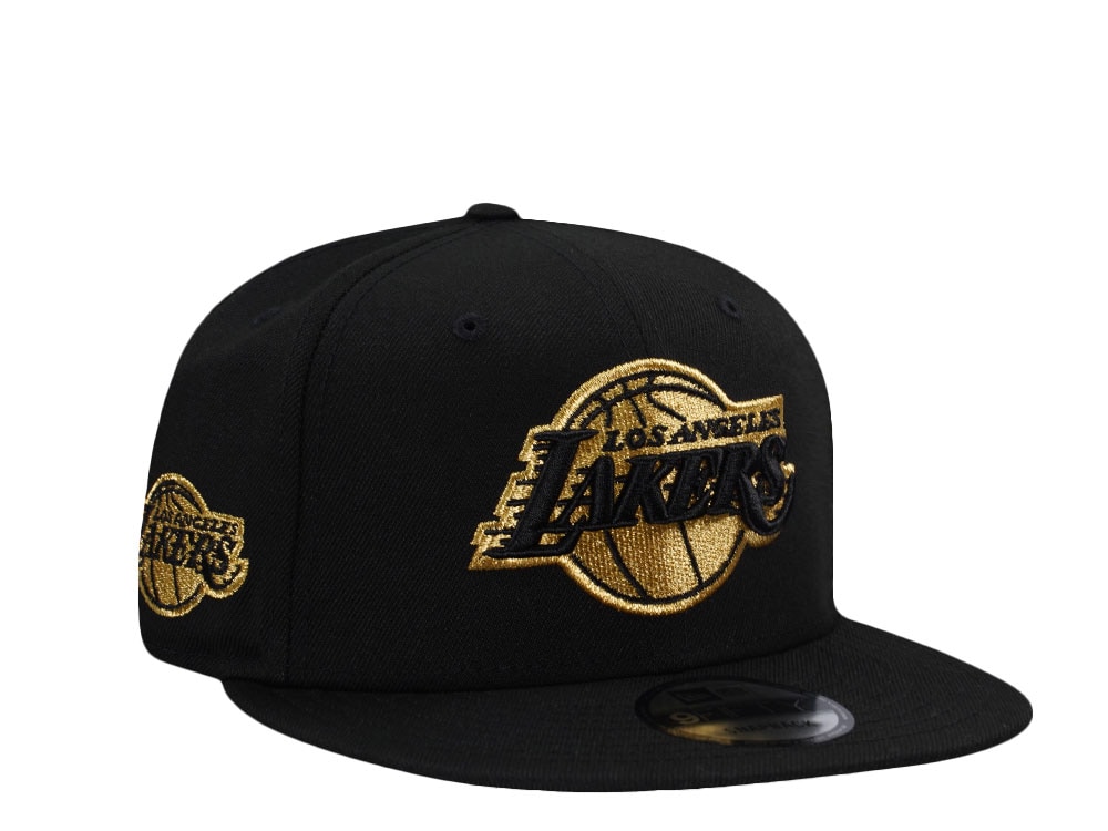 New Era Los Angeles Lakers Metallic Black Prime Edition 9Fifty Snapback Hat