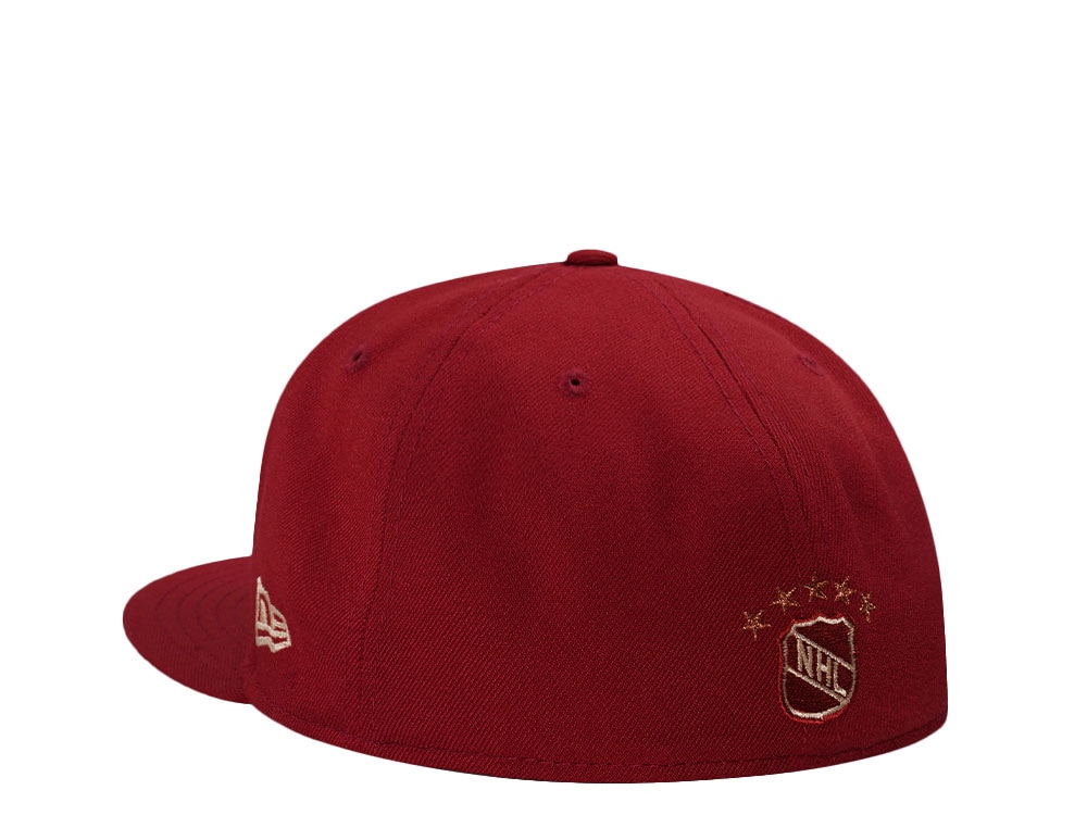New Era Dallas Stars 10th Anniversary Brick Red Throwback Edition 59Fifty Fitted Hat