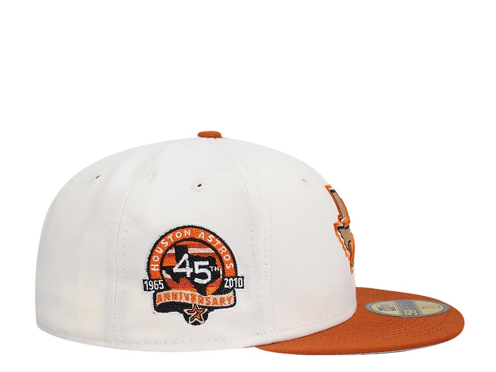 New Era Houston Astros 45th Anniversary Chrome Rusty Two Tone Edition 59Fifty Fitted Hat