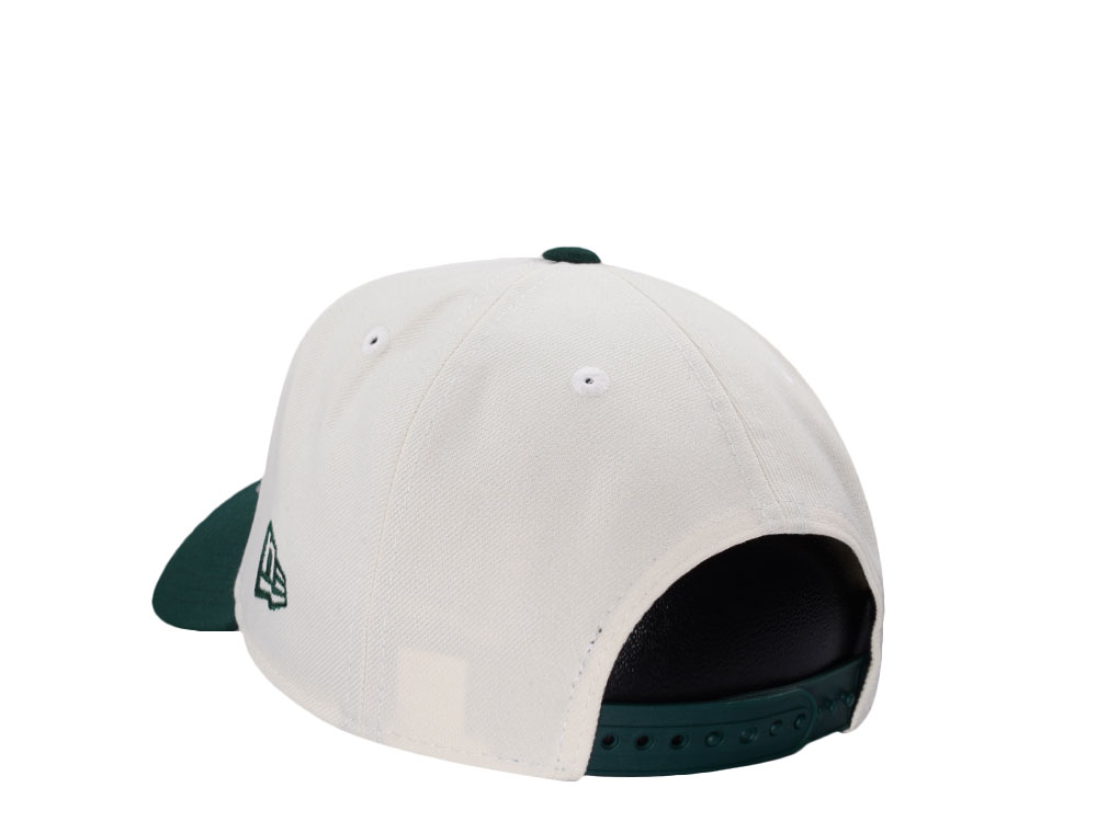 New Era Green Bay Packers 75 Seasons Chrome Two Tone Edition 9Forty A Frame Snapback Hat