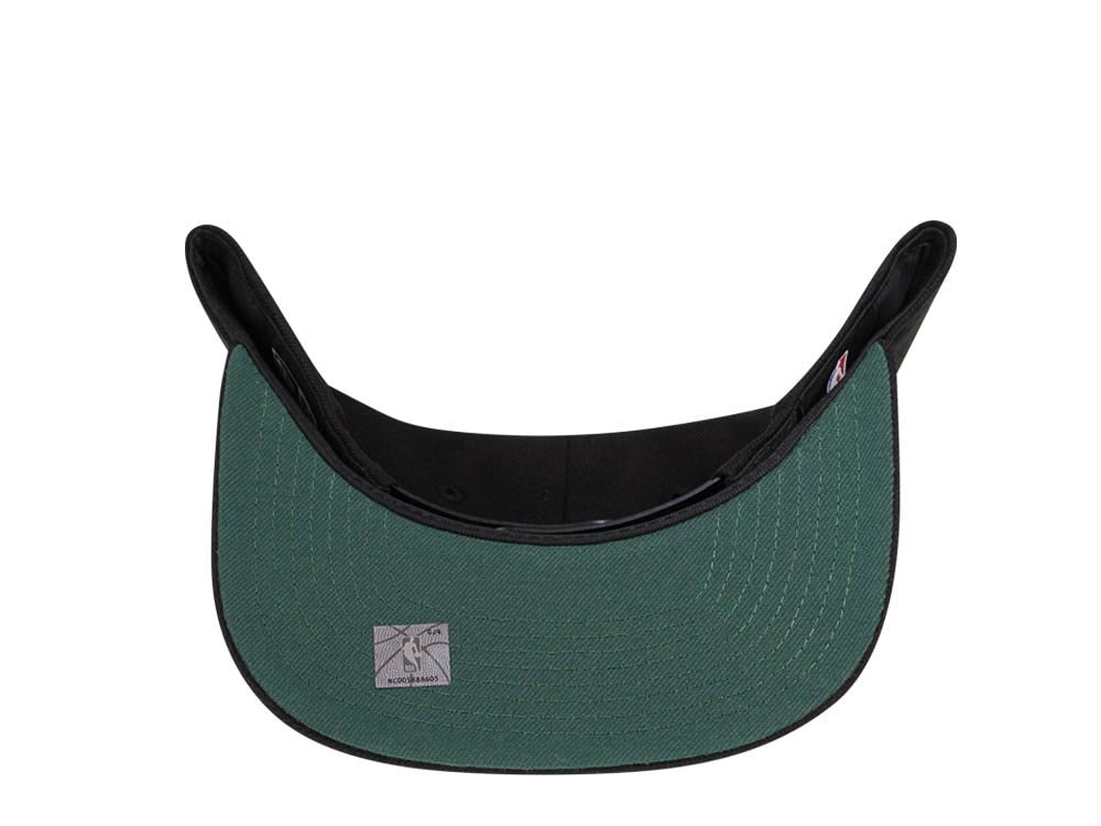 New Era Milwaukee Bucks Original Fit Black 9Fifty Snapback Hat