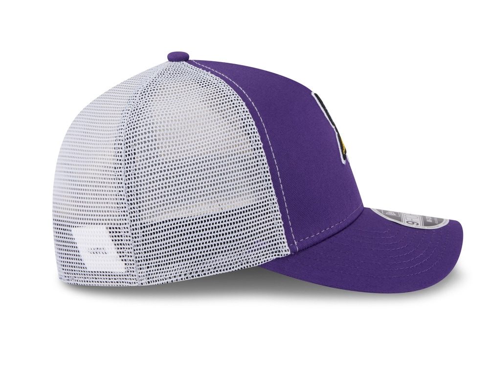 New Era Minnesota Vikings Official Team Color Edition 9Forty M Crown A Frame Trucker Snapback Hat