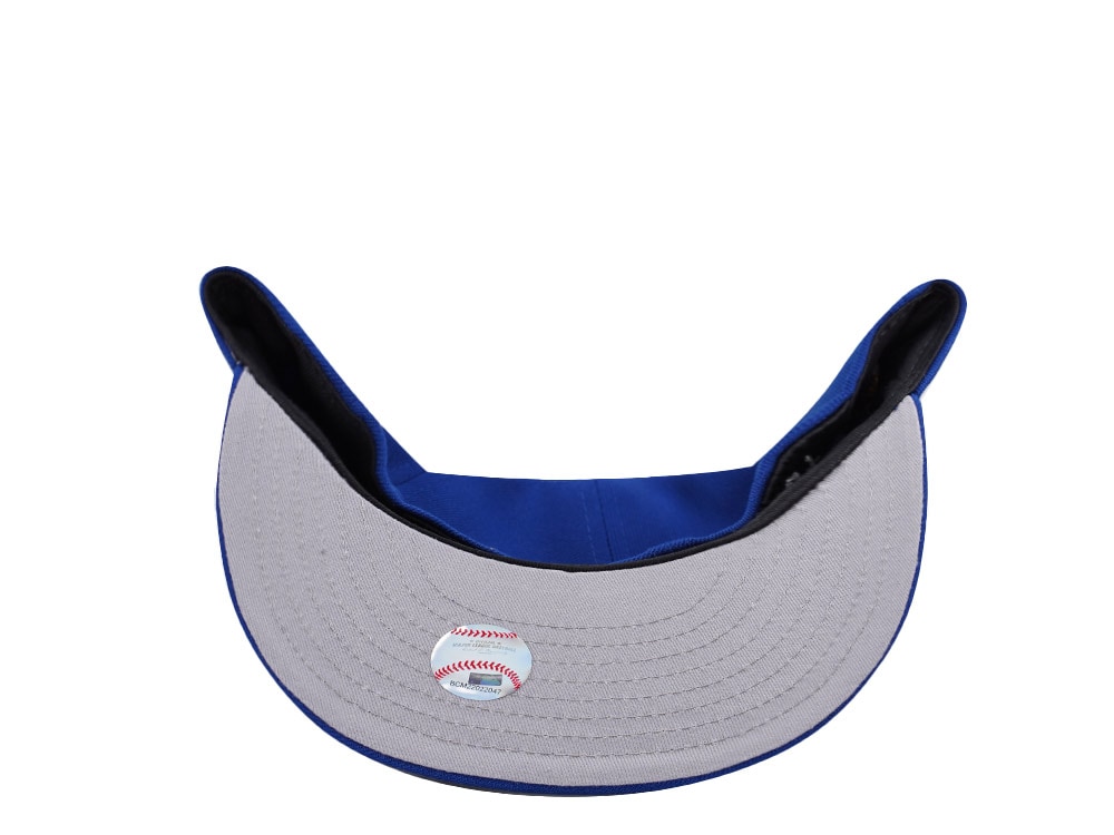 New Era Los Angeles Dodgers Back to Back Champions Metallic Royal Blue Prime Edition 59Fifty Fitted Hat