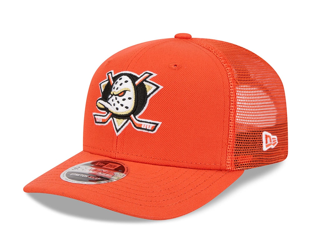 New Era Anaheim Ducks Orange Edition 9Seventy Trucker Snapback Hat