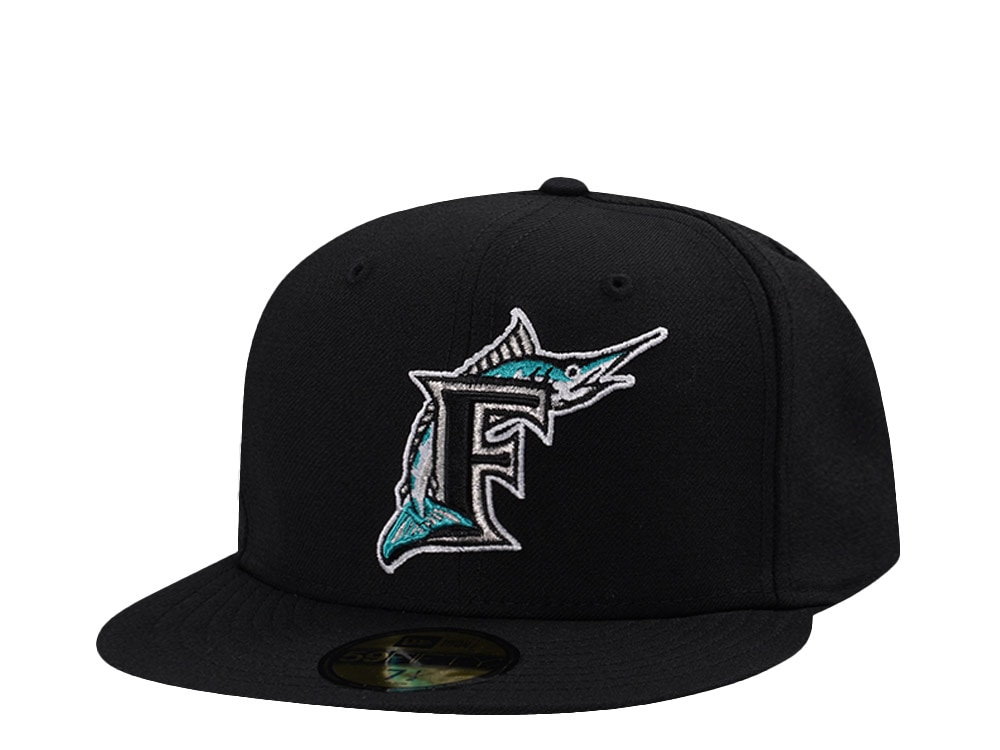 New Era Florida Marlins Wool Authentic On-Field Black Prime Edition 59Fifty Fitted Hat