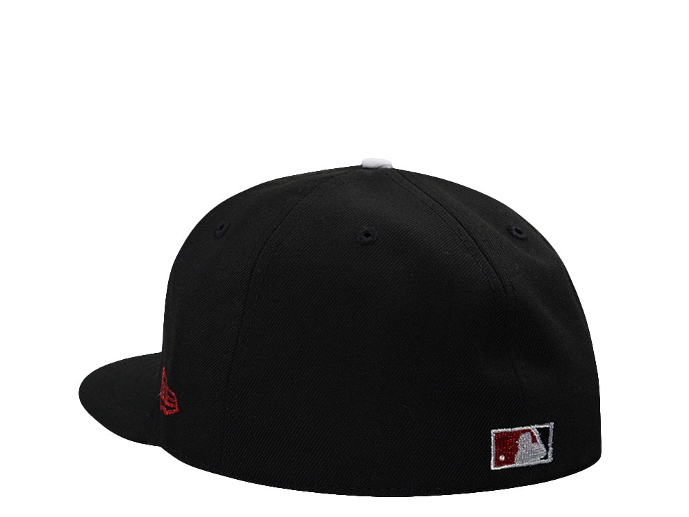 New Era Anaheim Angels 50th Anniversary Black Prime Edition 59Fifty Fitted Hat