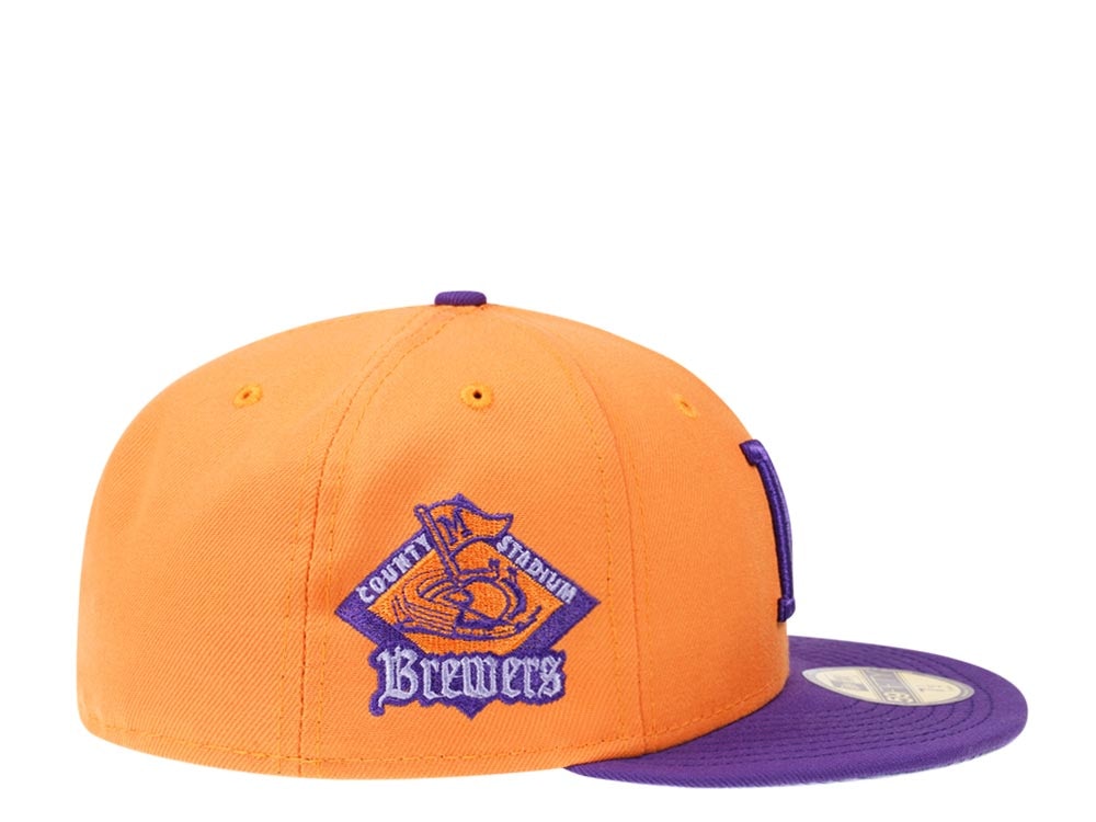New Era Milwaukee Brewers County Stadium Two Tone Prime Edition 59Fifty Fitted Hat