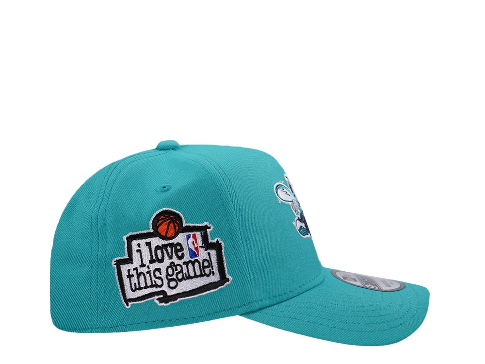 New Era Charlotte Hornets Love this Game Teal Prime Edition 9Forty A Frame Snapback Hat