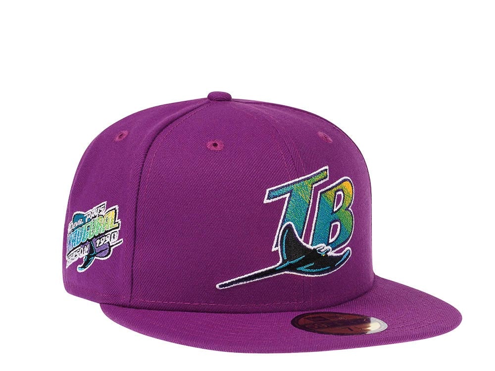 New Era Tampa Bay Rays Inaugural Season 1998 Pink Grapes Edition 59Fifty Fitted Hat