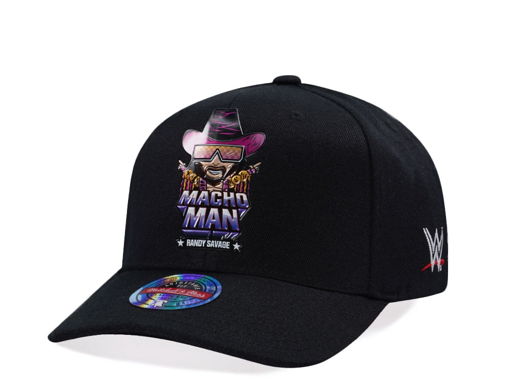 Mitchell & Ness Wrestlemania WWE Randy Savage Classic Red Stretch Snapback Hat