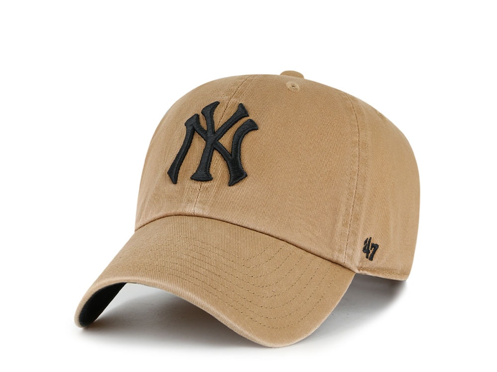 47Brand New York Yankees Camel Ballpark Clean up Strapback Hat