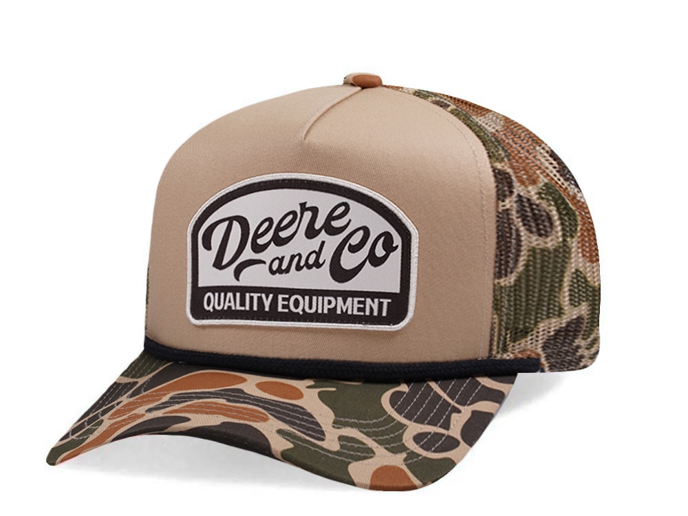 John Deere Vintage Camo Trucker Snapback Hat