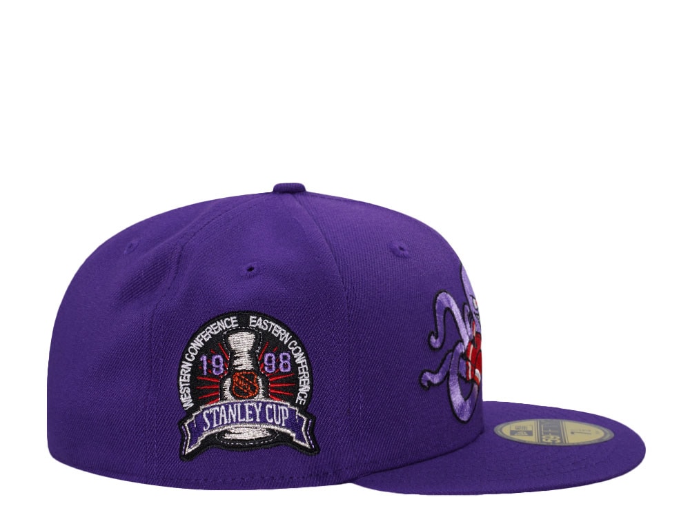 New Era Detroit Red Wings Stanley Cup 1998 Purple Al Edition 59Fifty Fitted Hat