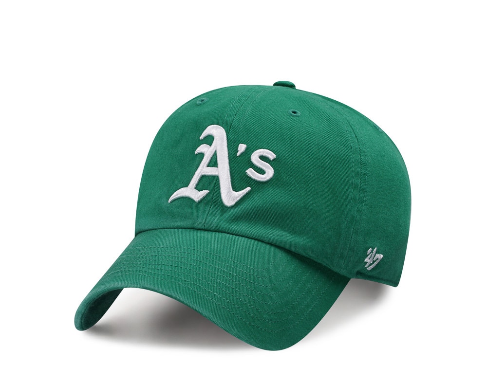47Brand Oakland Athletics Green Clean up Strapback Hat