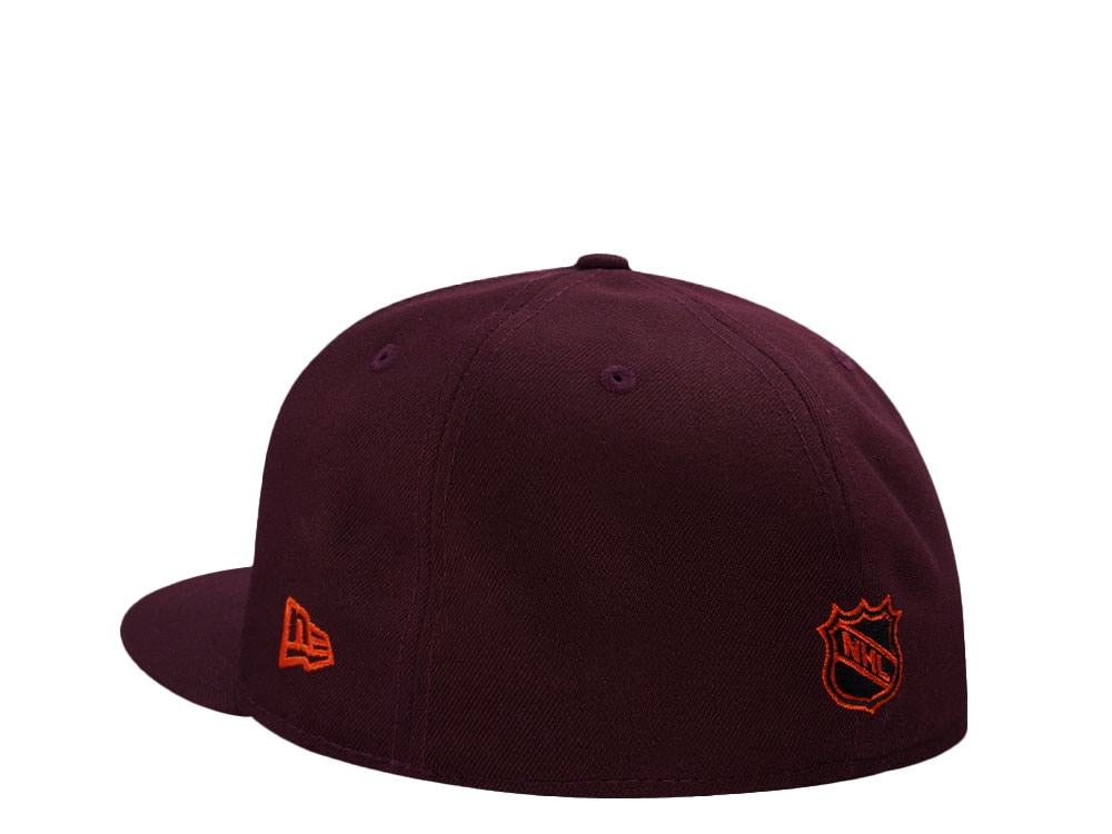 New Era Hartford Whalers 10th Anniversary Maroon Prime Edition 59Fifty Fitted Hat