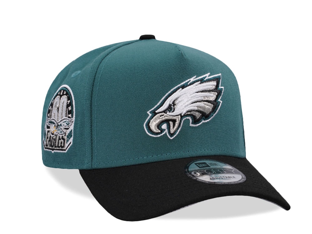 New Era Philadelphia Eagles 60th Anniversary Classic Two Tone Edition 9Forty A Frame Snapback Hat