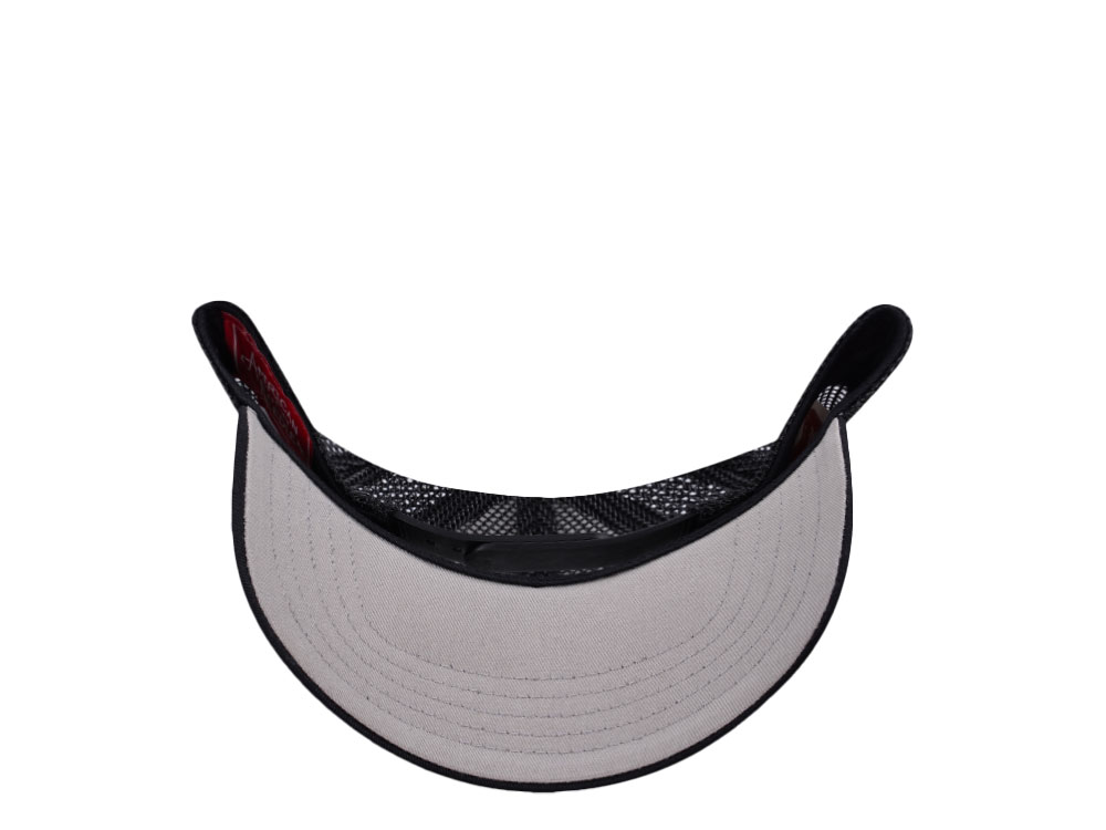 American Needle Miller High Life White And Black Valin Edition Trucker Snapback Hat