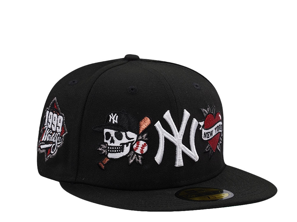 New Era New York Yankees World Series 1999 Tattoo Black Prime Edition 59Fifty Fitted Hat