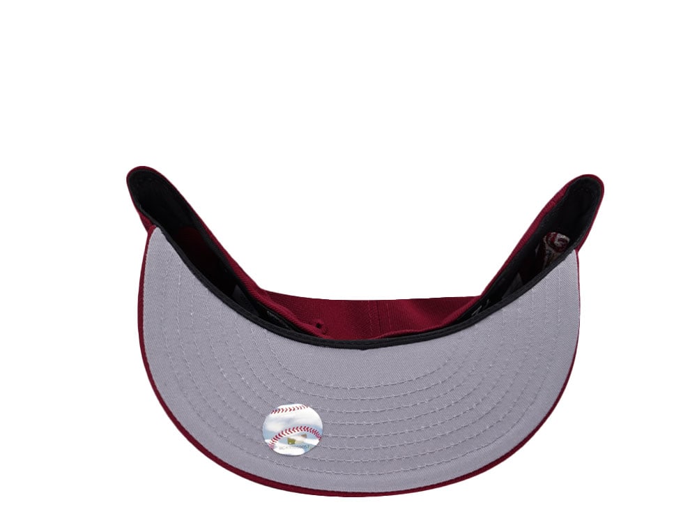 New Era Philadelphia Phillies World Series 2008 Cardinal Red Prime Edition 59Fifty Fitted Hat
