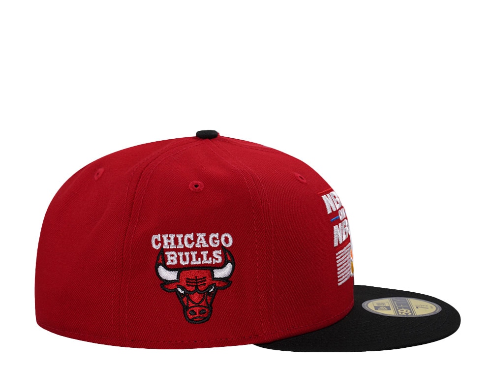 New Era Chicago Bulls NBA On NBC Scarlet Two Tone Edition 59Fifty Fitted Hat