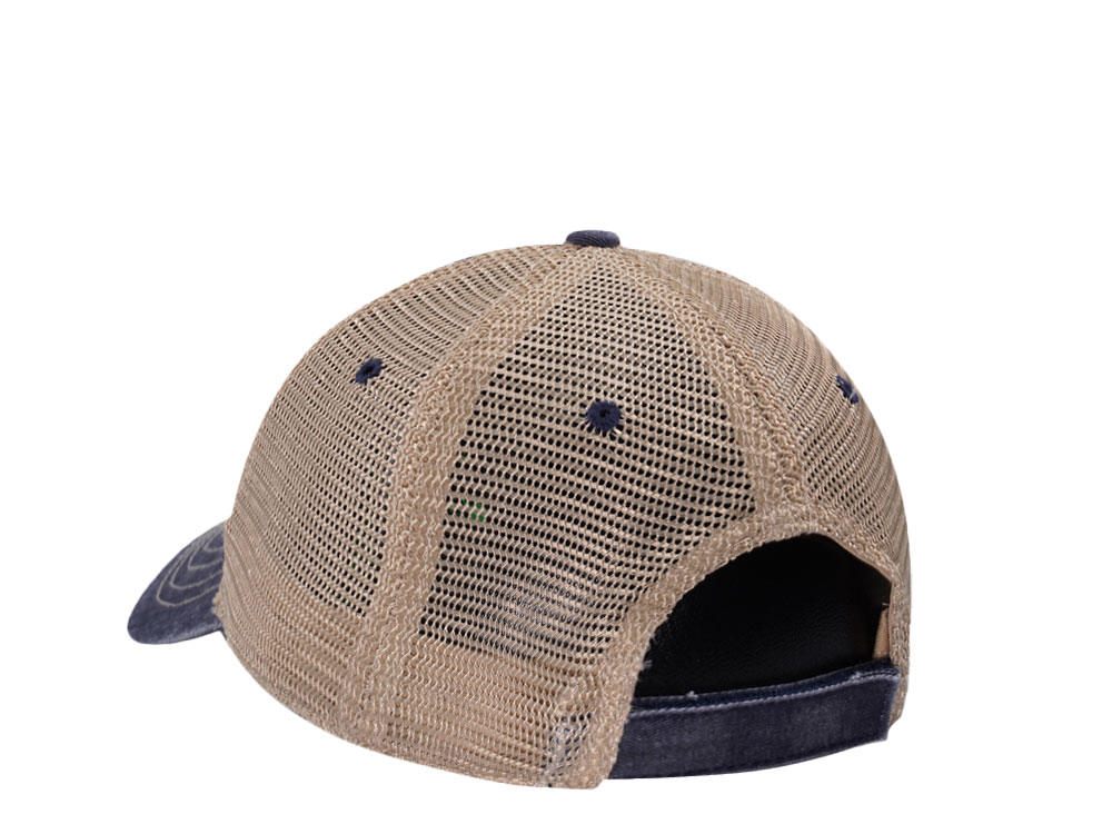 John Deere Logo Navy Trucker Strapback Hat