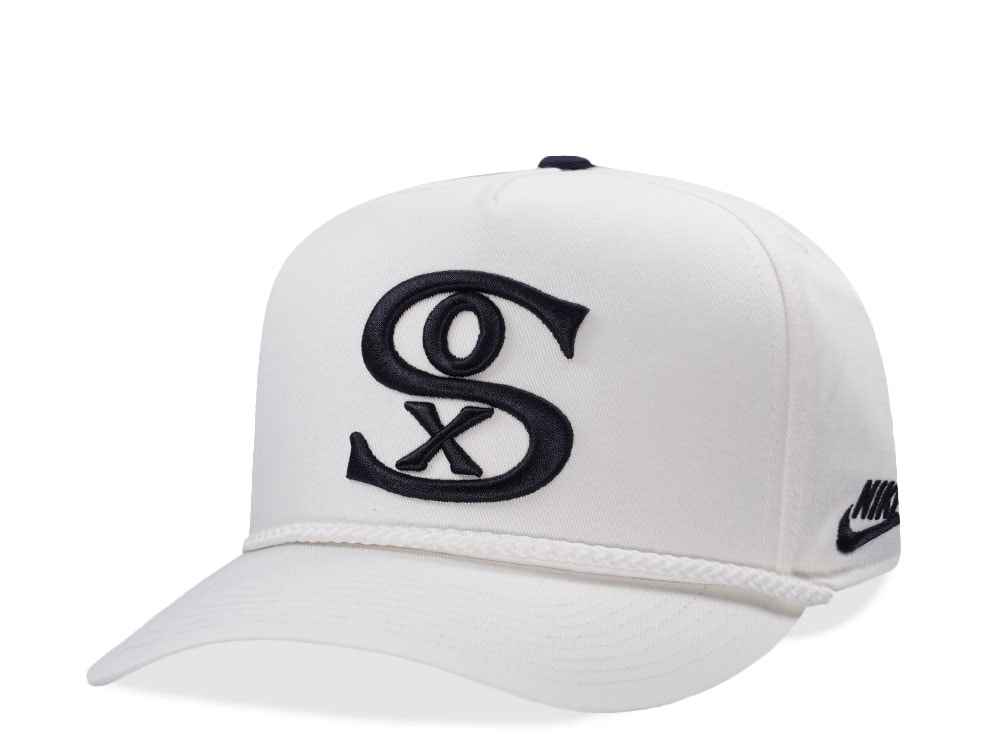 Nike Chicago White Sox 1986-85 Cooperstown White Edition Snapback Hat