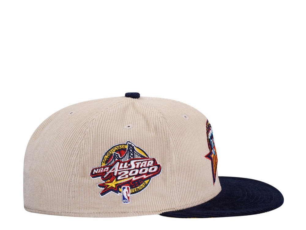 Mitchell & Ness Golden State Warriors All Star 2000 Two Tone Hardwood Classic Cord Edition Dynasty Fitted Hat