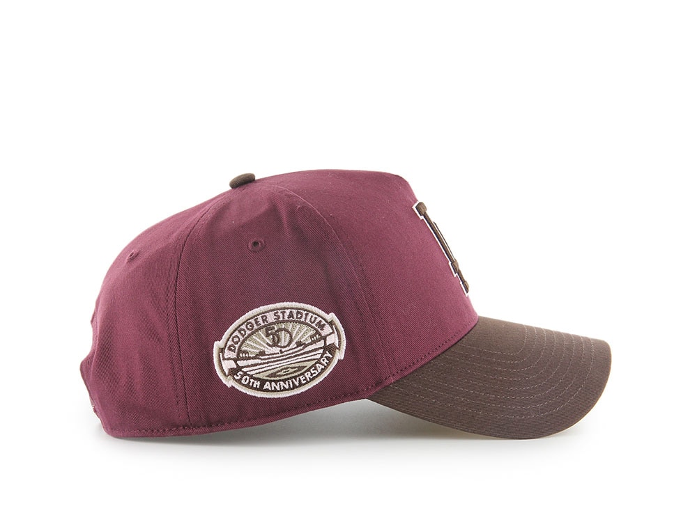 47Brand Los Angeles Dodgers Cooperstown Dark Maroon Edition MVP Snapback Hat