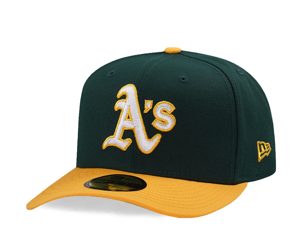 New Era Oakland Athletics Dark Green Two Tone Edition 59Fifty Pre Curved Fitted Hat