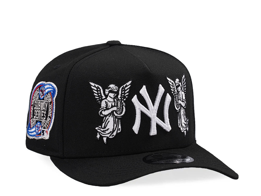 New Era New York Yankees Subway Series Angel Black Prime Edition 9Fifty A Frame Snapback Hat