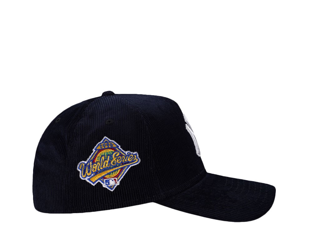 New Era New York Yankees World Series 1996 Navy Corduroy Prime Edition 9Forty A Frame Snapback Hat