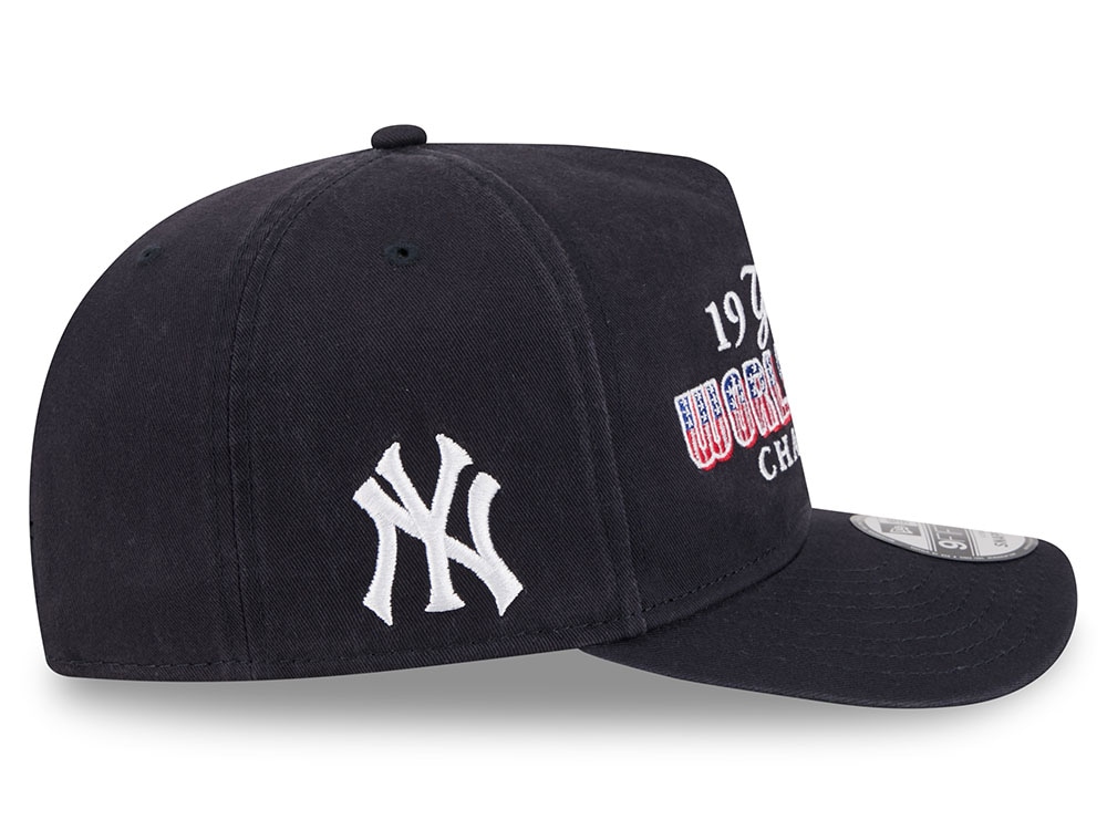 New Era New York Yankees World Series Champions 1977 Historic Navy Edition 9Fifty A Frame Snapback Hat