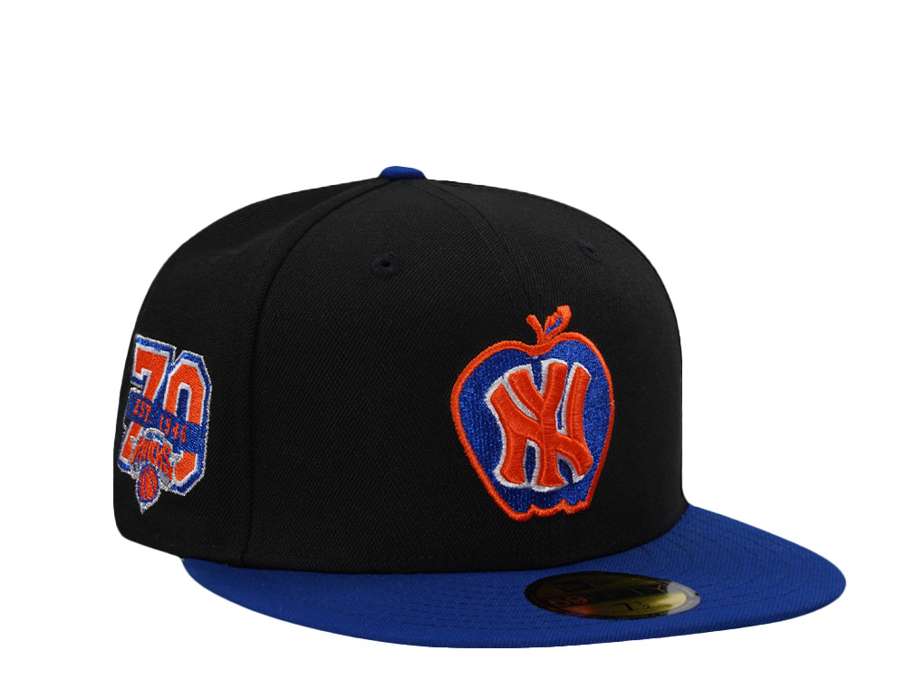 New Era New York Knicks 70th Anniversary Black Two Tone Edition 59Fifty Fitted Hat