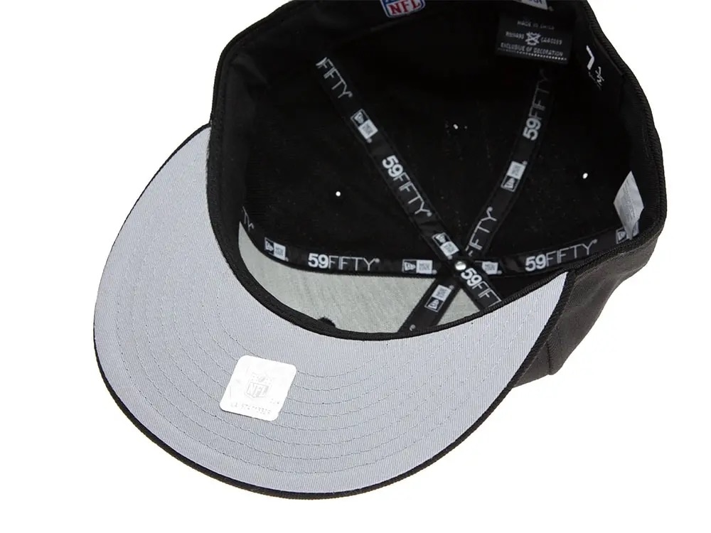 New Era New England Patriots Black & Grey 59Fifty Fitted Hat