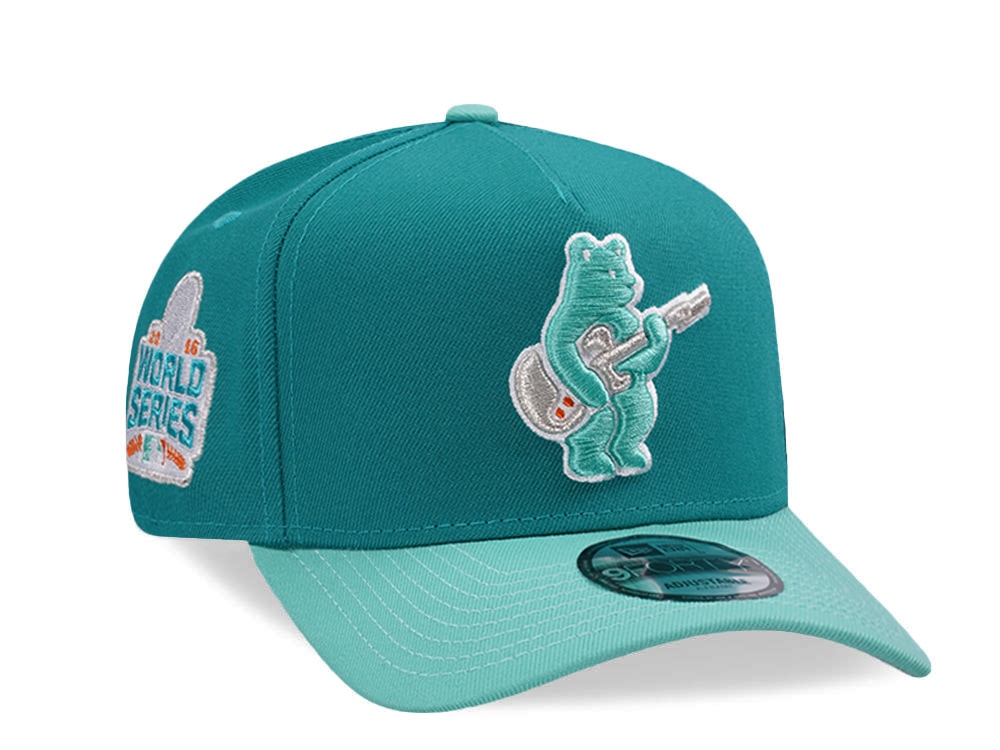 New Era Chicago Cubs World Series 2016 Mint Two Tone Edition 9Forty A Frame Snapback Hat