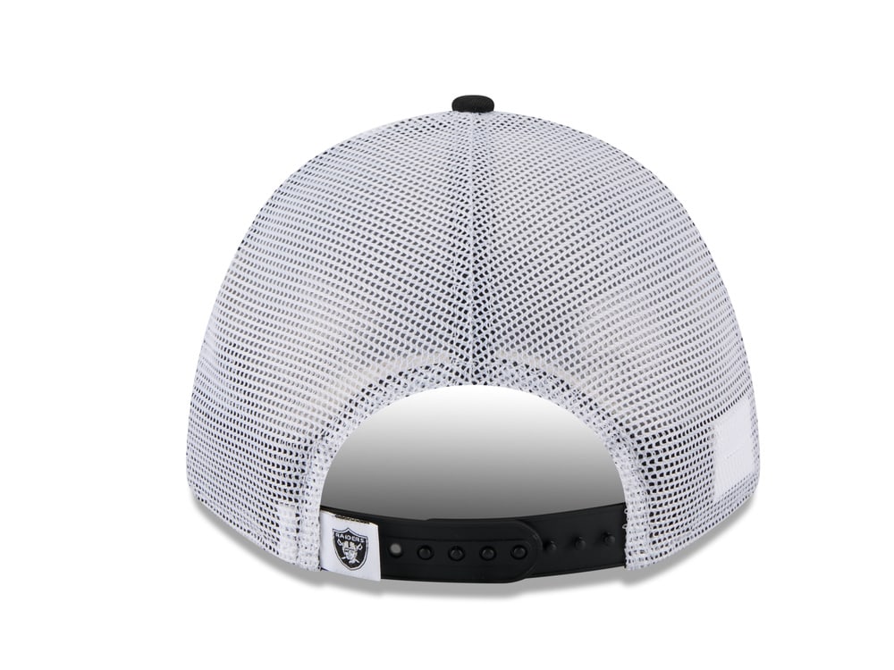 New Era Las Vegas Raiders Official Team Color Edition 9Forty M Crown A Frame Trucker Snapback Hat